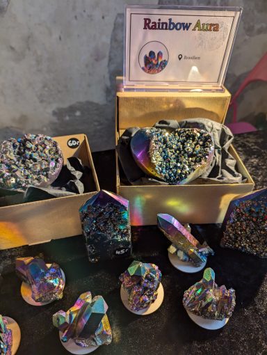 Kristalle mit Rainbow-Aura